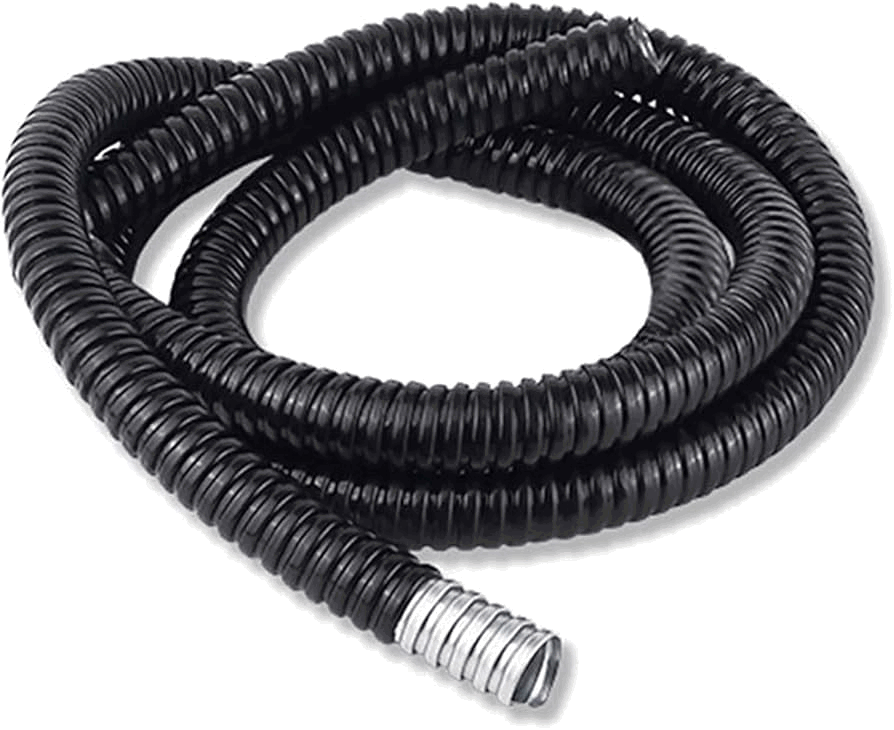 PVC Flexible Metallic Conduit — Black & Grey, φ6 – φ150 | Primepoly